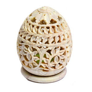 Handmade Soapstone Candle Lamp - Product Image 1