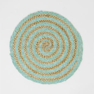 Jute and Cotton Braided Placemats Christmas Placemats From India Custom Round Decorative <b>Kitchen</b> Placemats Bulk - Product Image 4