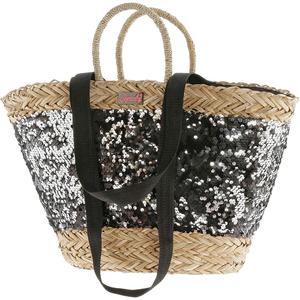 ถุงฟางถักลายธรรมชาติทำด้วยมือแบบทันสมัยเป็นมิตรต่อสิ่งแวดล้อมมีซิปมีปุ่มปิดลูกปัดโซ่ลายจุดแบบออนไลน์ราคาถูก - Product Image 1