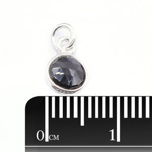 Bisel de Plata de Ley 925 con forma redonda de ónix negro, colgante Chapado en plata, fabricación de joyas hechas a mano - Product Image 3