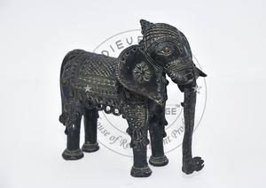 Escultura de latón de elefante tribal, elegante, hecho a mano, alta calidad, precio barato - Product Image 2