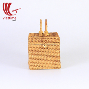 En gros haute qualité paille sacs à main fabriqués en rotin Vietnam - Product Image 3