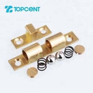 TOPCENT ตู้เฟอร์นิเจอร์,ตู้แม่เหล็กประตูลูกกลิ้งคู่ทองเหลืองจับลูกบอล - Product Image 2