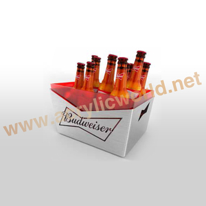 Customized Eco-friendly Acrylic Wine Rack & Perspex PMMA Beer Bottle Holder for Advertising Use - Product Image 1