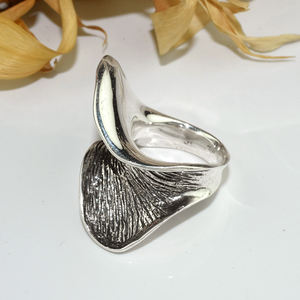 Anillo de Plata de Ley 925 con forma de avión blanco, joyería de plata fina hecha a mano - Product Image 3