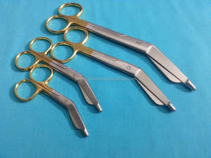 Ciseaux à pansement Lister en acier inoxydable argenté haut de gamme Instruments chirurgicaux manuels pour infirmière Ciseaux médicaux en matériau solide - Product Image 5