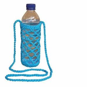 Soporte de botella de cuerda de algodón MACRAME ecológico INS decoración del hogar estilo jardín arte al aire libre colgante Material de PC sala de estar boda - Product Image 1