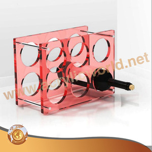 Exhibidor de Botellas de Vino Acrílico Ecológico de Alta Calidad, con Logotipo Personalizado para Publicidad, Certificado ISO9001, Transparente - Product Image 2