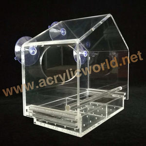 Wholesale Clear Large <b>Acrylic</b> Window Wild bird Feeder/<b>acrylic</b> hamster cage <b>acrylic</b> bird feeder - Product Image 4
