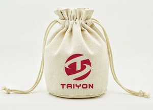 Sac à cordon en coton imprimé personnalisé sac de fête sac cadeau de mariage en coton - Product Image 6