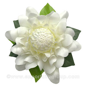 Handmade Single Dahlia Fabric Hair <b>Clip</b> Fashionable Wedding Hair Accessory with Tie <b>Clips</b> Tie Bars Tie Pins Included - Product Image 2