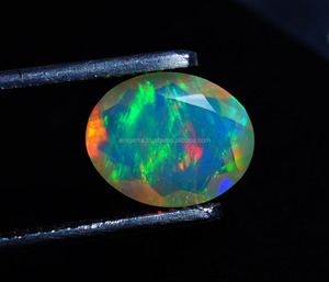 Pierre précieuse à facettes en opale éthiopienne naturelle-Welo Oval Cut Opal Gems-Pierre d'opale de haute qualité pour pendentif et bijoux fins - Product Image 1