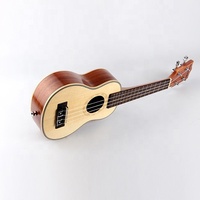 Babson marque pas cher solide épicéa bois sapele érable reliure palissandre touche soprano 21 pouces ukulélé bricolage kit guitare