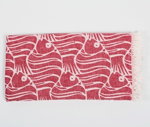 Toalla personalizada de algodón turco, toalla de playa con estampado de peces, el mejor precio, alta calidad - Product Image 5