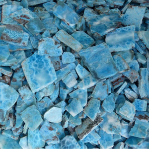 Larimar-piedra natural de fabricación y suministro de piedras, Gema rugosa, Material sin procesar, venta al por mayor