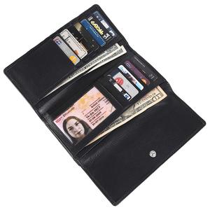 กระเป๋าคลัทช์หนังสีดำสำหรับผู้หญิงขายดีอันดับต้นๆ ป้องกัน RFID จัดเก็บเงินสดและบัตรได้อย่างปลอดภัย เหมาะสำหรับการเดินทาง มีจำหน่ายแล้ว - Product Image 3