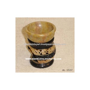 Soapstone Handmade Exclusive Oil Burner Lamps - Product Image 1