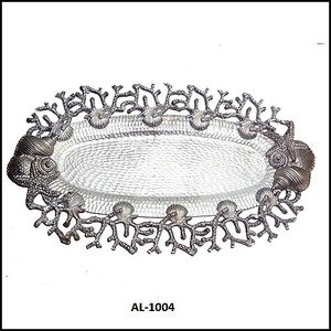Placas de cargador de Metal de tendencia superior Aluminio Redondo Plata Boda Uso Venta al por mayor Fabricantes hechos a mano a granel en INDIA - Product Image 4