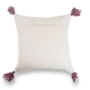 Designer Wholesale Jacquard Pillow <b>cover</b> with added pom pom <b>Sofa</b> Decorative Cushion with Tassel Custom Design Indian Pillow Case - Product Image 6