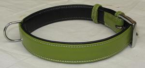 OWE Napa Collar de perro de piel de oveja suave Patrón sólido Acolchado Ecológico 15-25mm Ancho Cinta de radio Correa de cuero sostenible para mascotas - Product Image 6