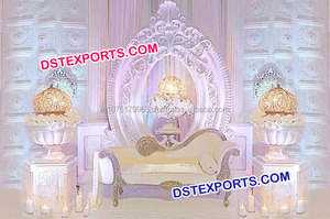 กรอบทรงกลมสำหรับงานแต่งงาน,แผงฉากหลังทรงรีสีทองสำหรับงานแต่งงาน - Product Image 3