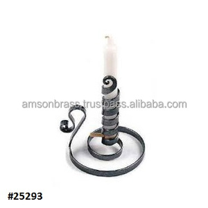 <b>Black</b> Finishes Iron Single <b>Pillar</b> <b>Candle</b> for Church Metal <b>Candle</b> <b>Holder</b> Gold Color with <b>Black</b> Stand <b>Pillar</b> <b>Candle</b> <b>Holder</b> - Product Image 5