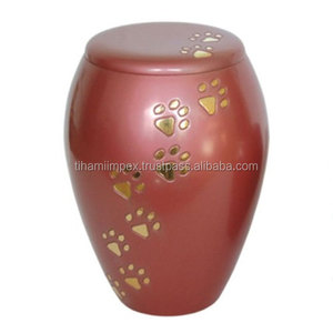 Urn de crème poli, de couleur rose, pour jour et anniversaire, fait à la main, en métal doré, de haute qualité - Product Image 6