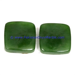 Cabujón Ovalado Verde Pulido de Jade Nefrita Natural, Piedra Preciosa Mineral de Cuarzo, Cabujones de Jade Nefrita Sueltos - Product Image 4