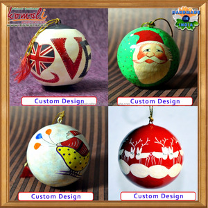 Grande machine en papier peint à la main, lot de 3 pièces, décorations de noël, vente en gros, fournitures d'ornements - Product Image 6