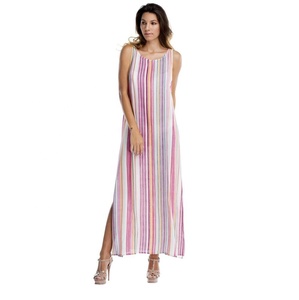 Hot Trendy Summer Collection of Women's Wear Rayon Printed Beach <b>Cover</b> <b>up</b> Sleeveless Kaftan Long <b>Dress</b> - Product Image 1