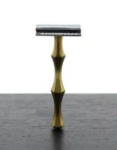 Maquinilla de afeitar de seguridad de latón clásica modelo Danis HKS hoja única para cara Bikini cuerpo axilas y afeitado de pelo para barberos - Product Image 1