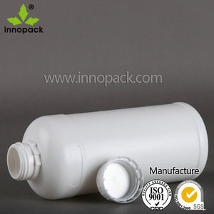 1 Liter White Empty Plastic Bottles Screw Cap for Liquid Packaging - Product Image 5