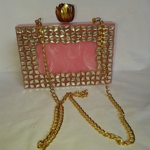 Latest Wood Bags and Handmade Wood <b>Purse</b> with Embossed Printing Best Price Customized <b>Purse</b> for Party - Product Image 1