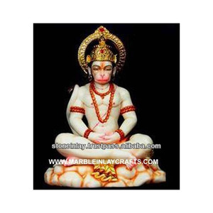 White Marble Hanuman God <b>Statue</b> - Product Image 1