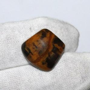 Cabochon en jaspe naturel en forme fantaisie 17x18mm pierre précieuse en vrac 17 carats pour la fabrication de bijoux - Product Image 1