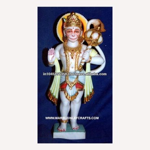Marble God Veer Hanuman <b>Statue</b> - Product Image 1