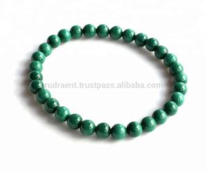 OEM Dropshipping malaquita natural pequeñas cuentas estirable estilo bohemio personalizable pulsera certificada regalo de boda budismo - Product Image 2