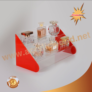 ที่ตั้งโชว์น้ำหอมอะคริลิคสำหรับเคาน์เตอร์5ขวดดีไซน์แฟชั่น - Product Image 5