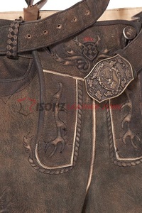 En gros Pas Cher Personnalisé Autrichien Herren Court Sexy Suede Cuir Lederhosen Plus La Taille Maternité Brodé Trachten/Bavarois/ - Product Image 3