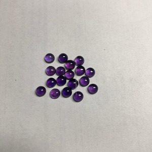 4mm naturel améthyste lisse rond lâche calibré Cabochons fournisseur boutique en ligne maintenant au prix d'usine en gros Alibaba inde - Product Image 2