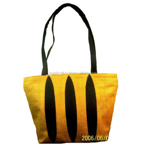 Bolso de yute elegante de moda para mujer, bolso de compras elegante - Product Image 1