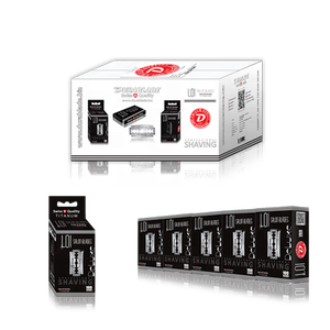 LOI Titanium DurablaDE Cuchillas de afeitar desechables de doble filo para hombres Cuchillas de afeitar de seguridad de acero inoxidable para salones de barberos - Product Image 6