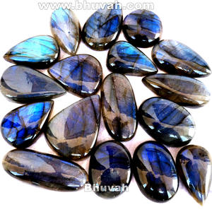 Fabrication de perle en pierre labradorite naturelle, fabrication artisanale de bijoux - Product Image 2