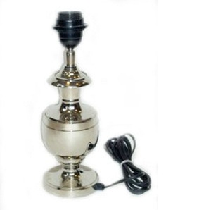 Lampe de table finition argentée/lampe de chevet - Product Image 1