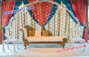 Nuevo Diseño de Escenario para Bodas con Marco Ovalado de Fibra, Marcos Redondos Blancos Personalizados, Fabricante de Escenarios para Eventos, Escenario para Nikkah de la Mejor Calidad, Irlanda - Product Image 5