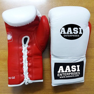 Gants de boxe professionnels en cuir de vachette Aasi Enterprises avec logo personnalisé, 8oz-16oz, sac pour Muay Thai, Kickboxing, MMA, Taekwondo - Product Image 4