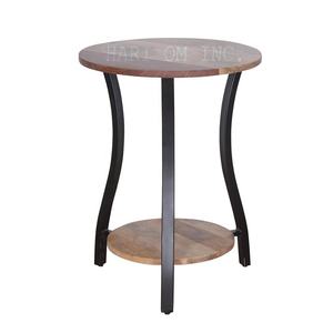 โต๊ะไม้ทรงกลมแบบโมเดิร์นเฟอร์นิเจอร์โต๊ะข้างโต๊ะโซฟาโต๊ะกาแฟ - Product Image 1