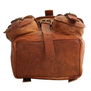 Real Goat Leather 12" Genuine Leather <b>Men</b> & Women Vintage Backpack Travel Rucksack Daily Use <b>Bag</b> 100% Leather Retro College <b>Bags</b> - Product Image 4