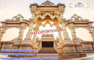Raj Mahal plata boda Mandap Jodha Akbar estilo boda Mandap fibra Jhronka matrimonio mejor Mandaps fabricante Australia - Product Image 5