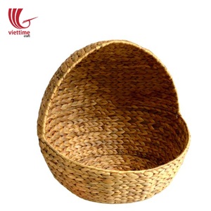 Cave/maison pour chat en paille de jacinthe d'eau tressée pour lit de chat/chien - Product Image 3